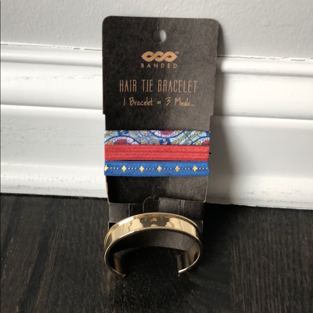 Banded Hair Ties with Bracelet